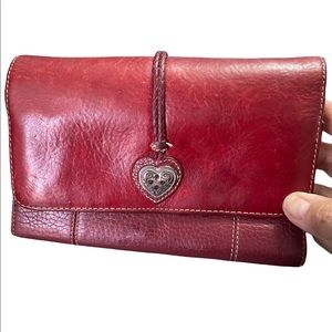 Brighton vintage red leather wallet